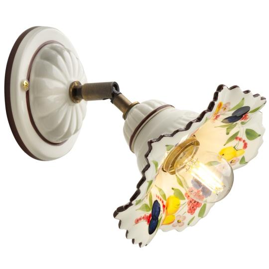 klasszikus polgari romantikus kezzel festett mediterran fali lampa spotlampa videki vilagitas viragos videki kezzel festett allithato konyha paraszthaz balaton lampak.jpg